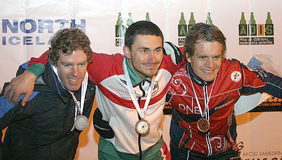 Станимир Беломъжев (в средата) е европейски шампион по ски ориентиране.