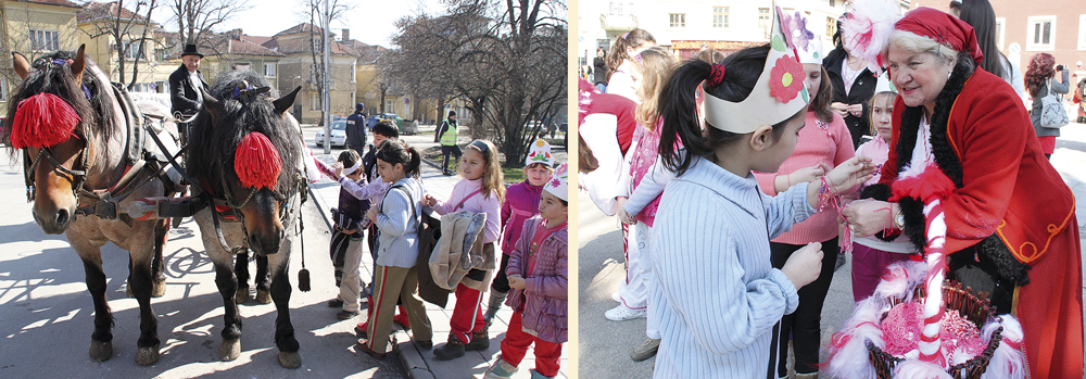 Баба Марта обиколи В. Търново на файтон