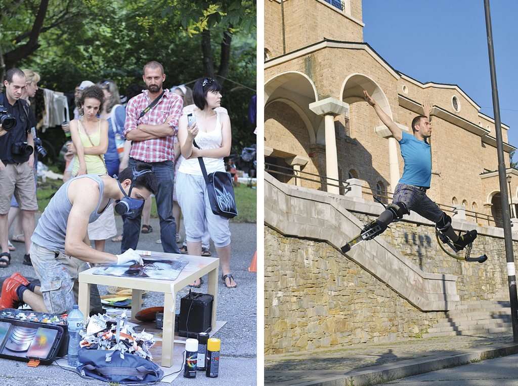 Общество | Десетки улични артисти превърнаха   Велико Търново в театър на открито