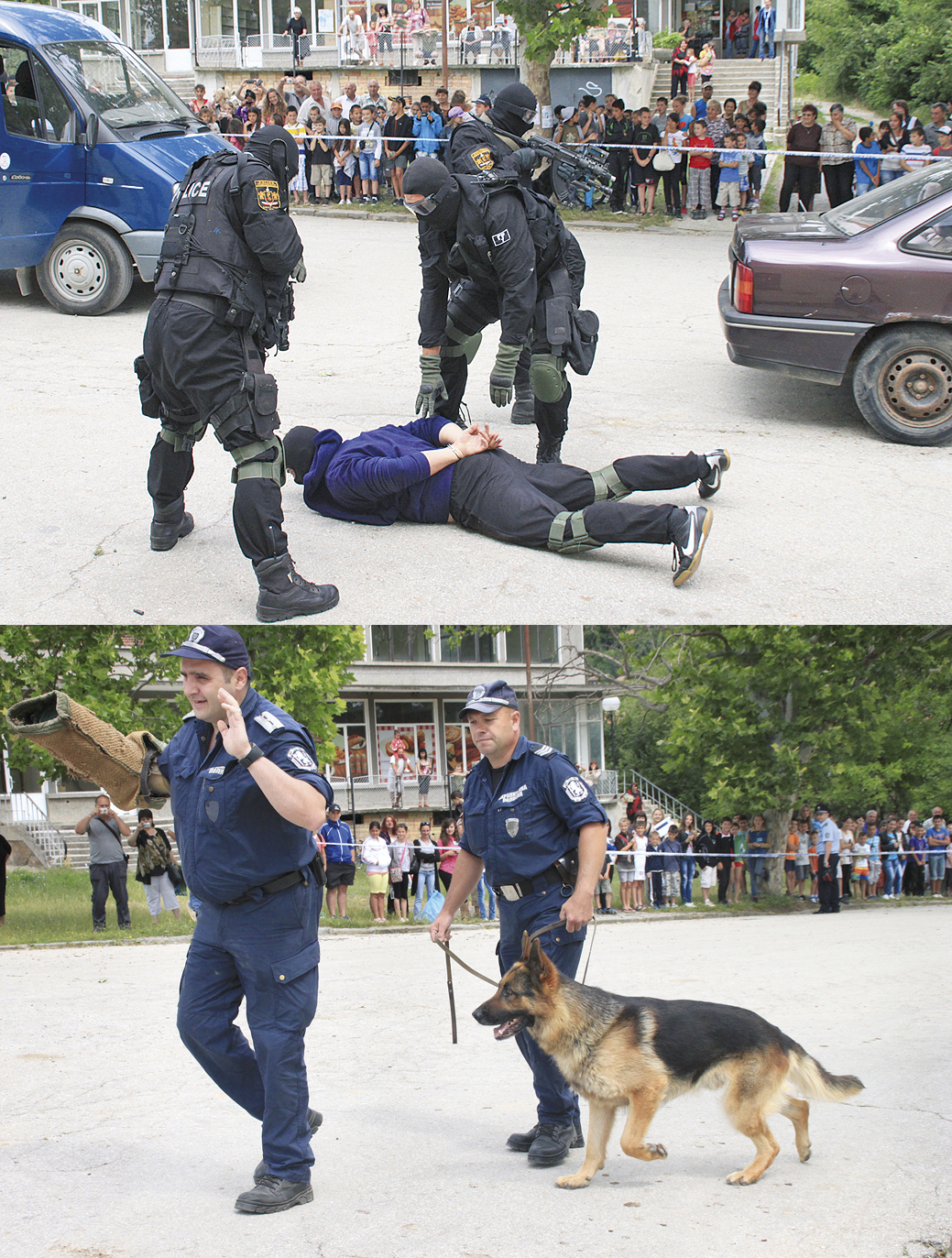 Общество | Униформени показаха  как се ловят престъпници