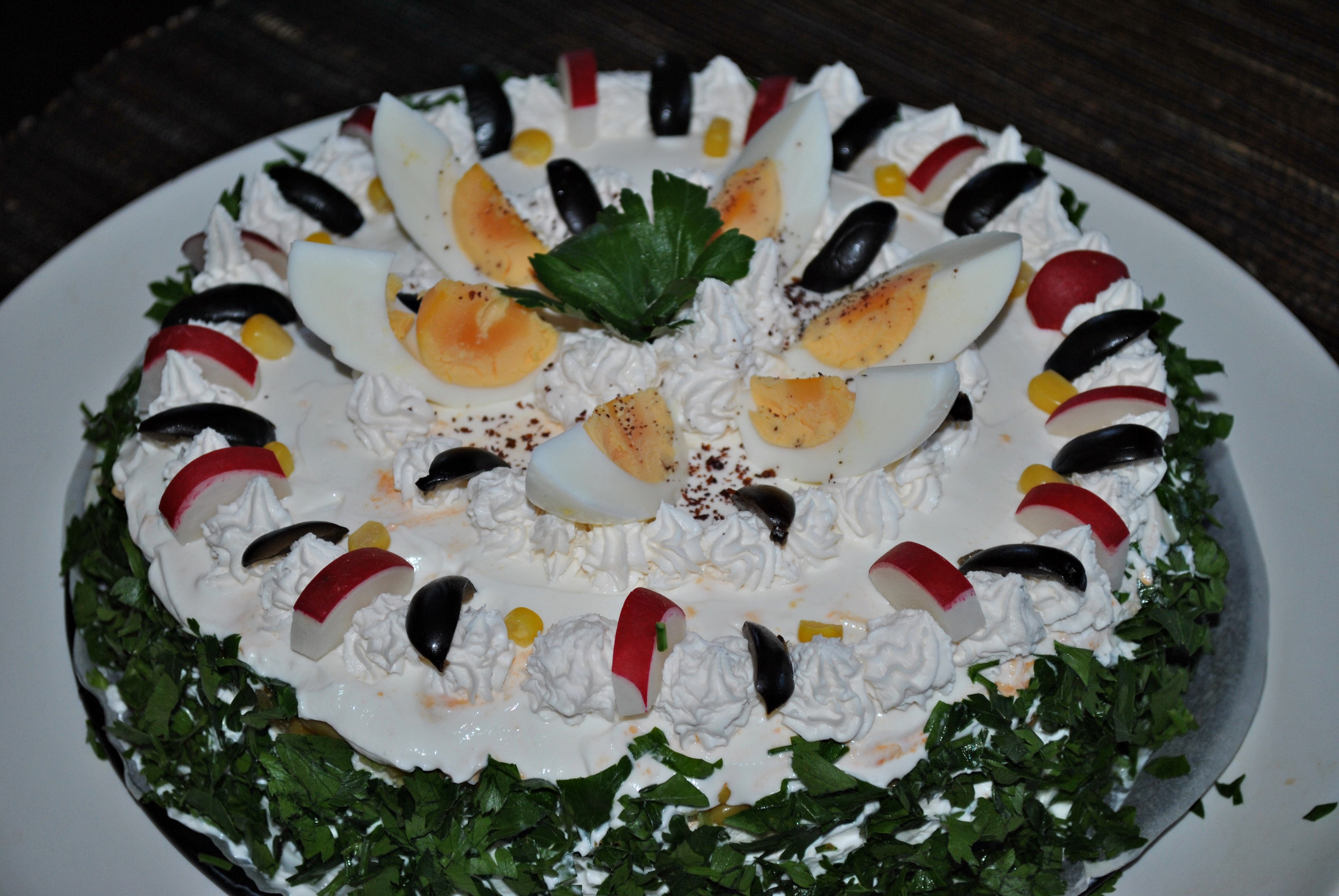 Вкусно | Солена палачинкова торта