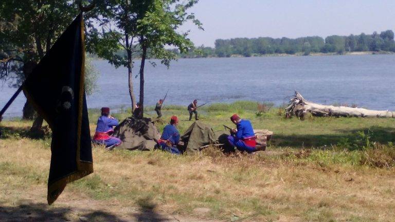 Руски воини щурмуваха брега  на Дунав край Свищов