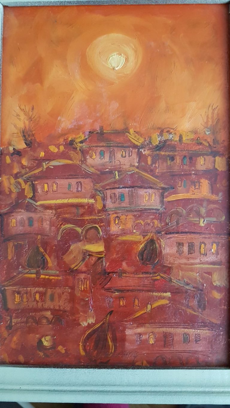 За празника на града великотърновски художник изненада Цветан Цветанов със своя картина