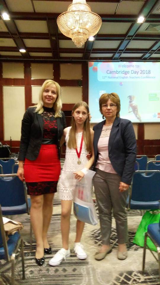 Свищов | Второ място в националното състезание на Кеймбридж училищата за Гергана Попова от СУ „Николай Катранов“