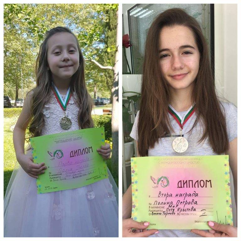 Култура | Далия и Полина донесоха злато и  сребро за “Бест Сингърс” от Хисаря