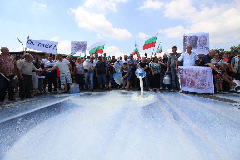 Животновъди разляха мляко и затвориха главен път София – Варна при Шереметя