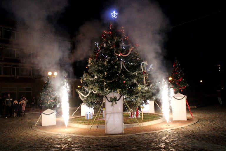 Стражица грейна с коледна премяна