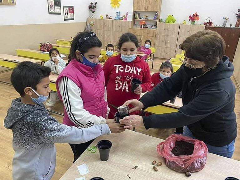 Павликени | Комплекти за засаждане на дръвчета  получиха малчугани в Павликенско