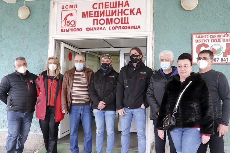 Италианска компания направи дарение на Спешна помощ – Горна Оряховица