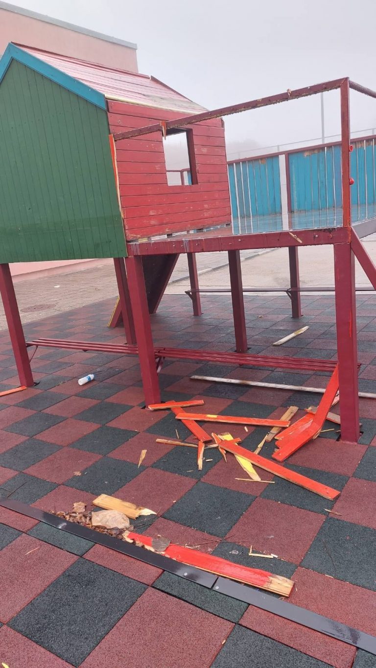 Крими | Разкриха ученици, потрошили съоръжение в училищен двор