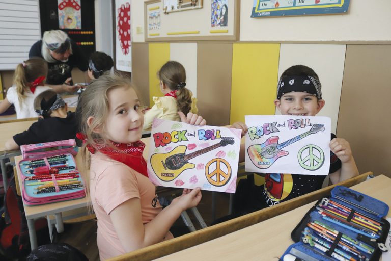 Васко Кръпката изнесе урок на първокласници