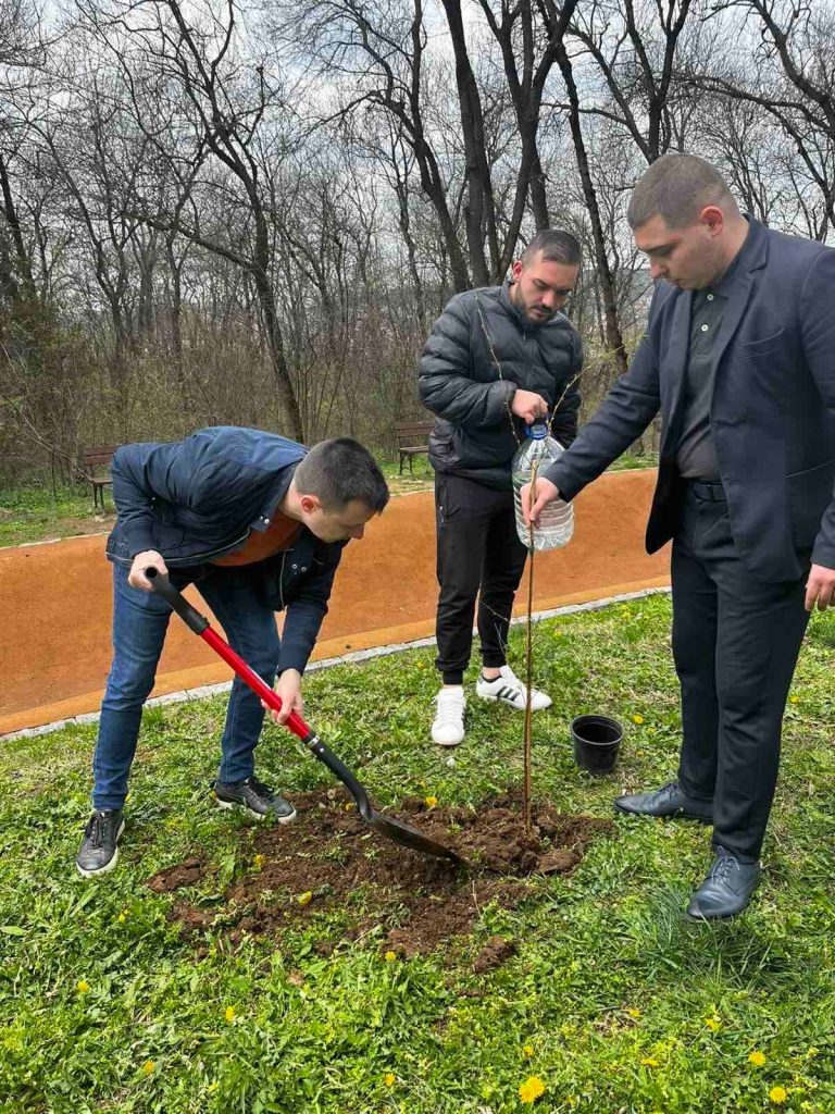 Младежите от ДПС засадиха фиданки в парк „Света гора“