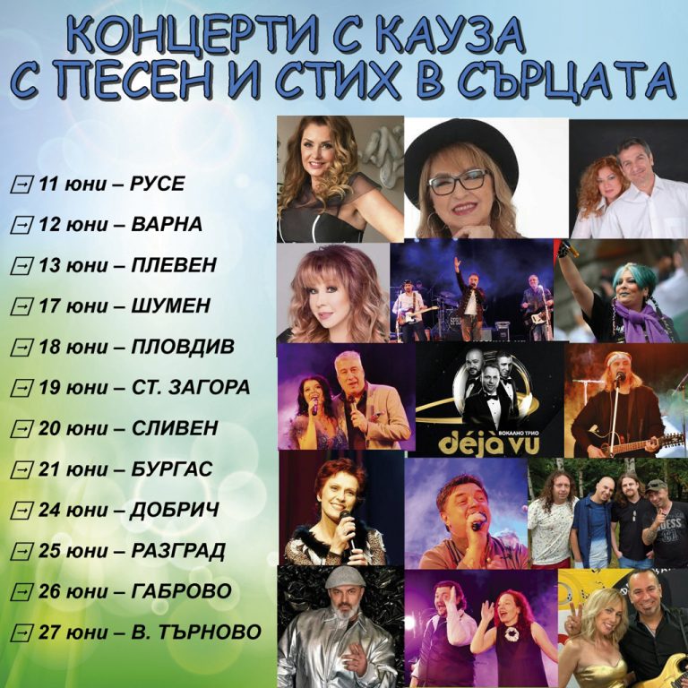 Култура | Велико Търново е част от  кампанията “Концерти с кауза 2024”