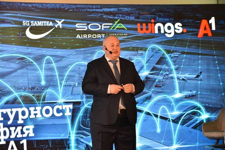 А1 изгражда 5G мобилна частна мрежа за усъвършенстване на комфорта и безопасността на летище „Васил Левски“ – София